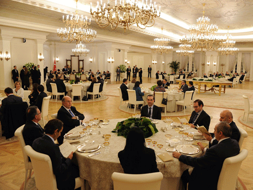 Cumhurbaşkanı Gül'den Arjantin Cumhurbaşkanı Onuruna Akşam Yemeği